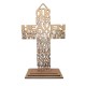Wood cross the LORD&#039;s prayer - transparent