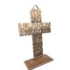 Wood cross the LORD&#039;s prayer - transparent