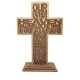 Wood cross the LORD&#039;s prayer - transparent