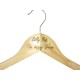 Wedding clothes hanger engarved