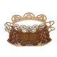 Easter bunny basket with bow on handle