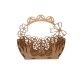 Easter bunny basket with bow on handle