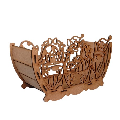 Easter bunny basket no handle