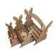 Easter bunny basket with slats