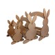 Easter bunny basket with slats