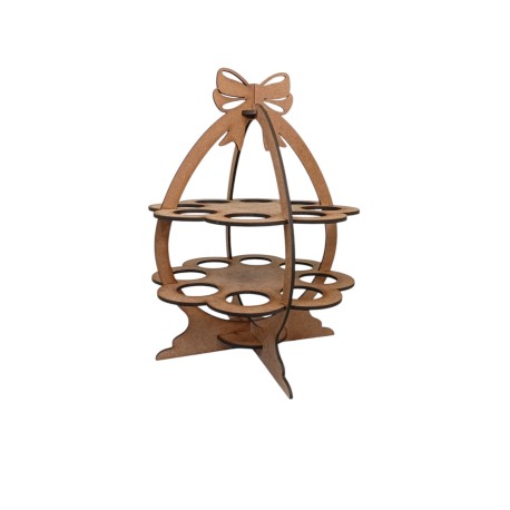 Easter bunny 16 egg stand 2 level