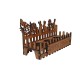 Easter bunny 3 egg stand with fence