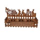 Easter bunny 3 egg stand with fence