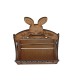 Easter egg basket with hanging bunny