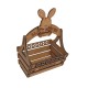 Easter egg basket with hanging bunny