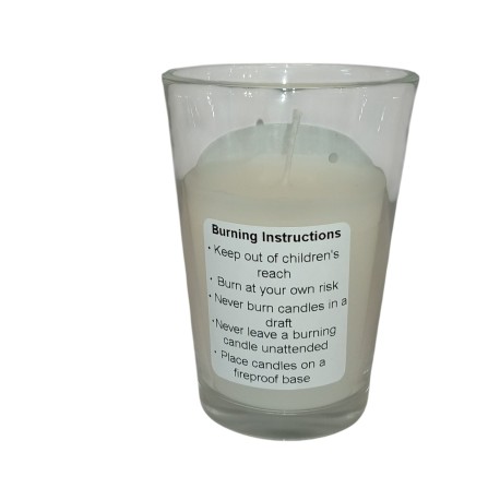 Selwyn Segal Yahrzeit candle in glass 24-hour burn