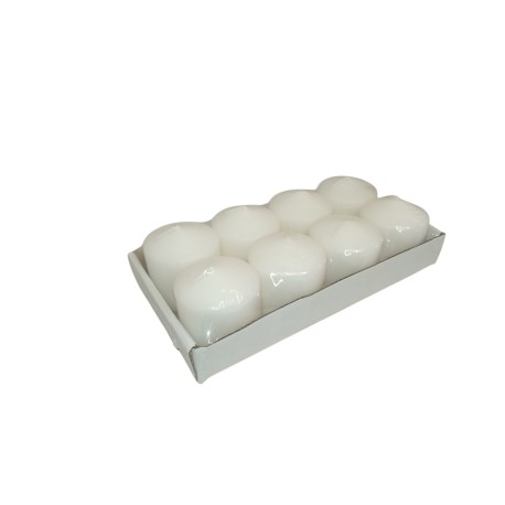 Pillar candle 5cm x 5cm 8pack