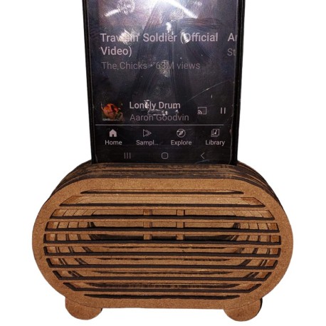 Smartphone passive audio amplifier device