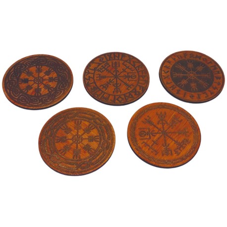 viking compass coaster set