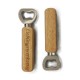 Wood handle bottle opener - (engraved)