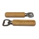 Wood handle bottle opener - (engraved)