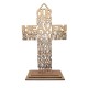 Wood cross the LORD&#039;s prayer - transparent