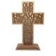 Wood cross the LORD&#039;s prayer - transparent