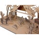 Christmas nativity scene display large