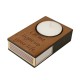Matchbox holder with tea light