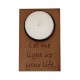 Matchbox holder with tea light