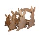 Easter bunny basket with slats