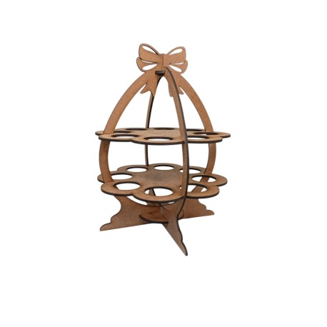 Easter bunny 16 egg stand 2 level