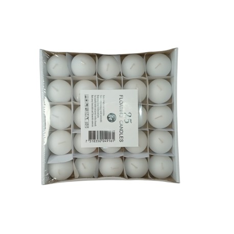 Floating candles plain 5x3cm 25pack